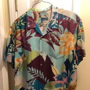Tommy Bahama colorful silk shirt